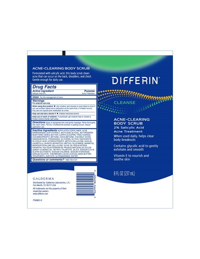 083276 P56865 0 Differin Acne Body Scrub 8oz Tube